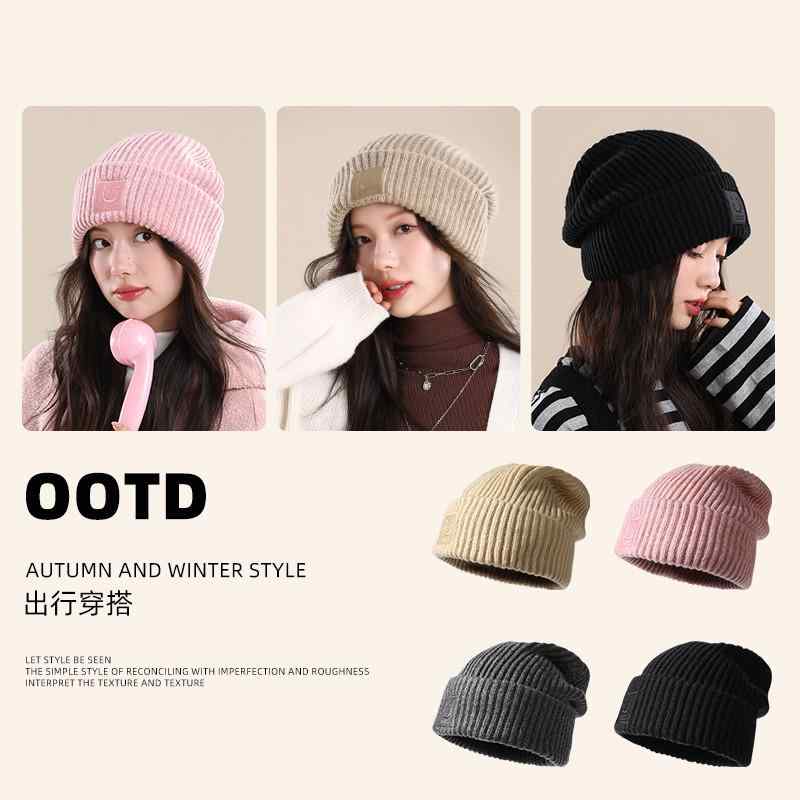 ニット帽 カップル 秋冬 加厚 保温 ビーニー 韓国 帽子 アウトドア 防寒 毛糸帽子 メンズ レディース 蜜桃ピンク オブシディアンブラック カーキイエロー ミルクコーヒー色 ライトグレー ダークグレー パープル
