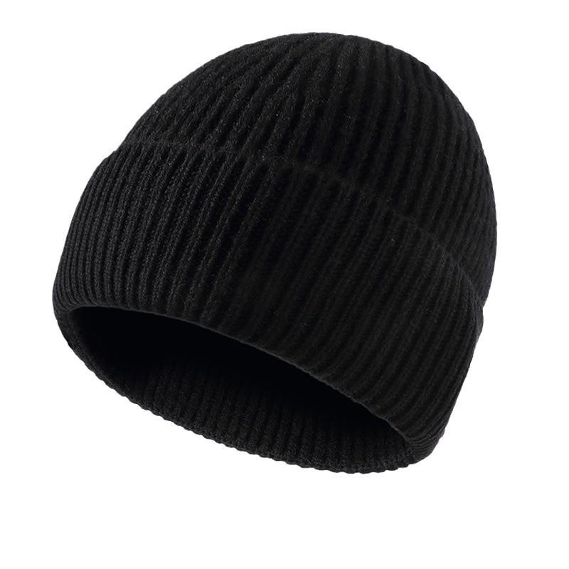 ニット帽 メンズ 男性用 ウール ニット帽子 秋冬 防寒 暖かい 厚手 裏起毛 無地 シンプル 普段使い アウトドア