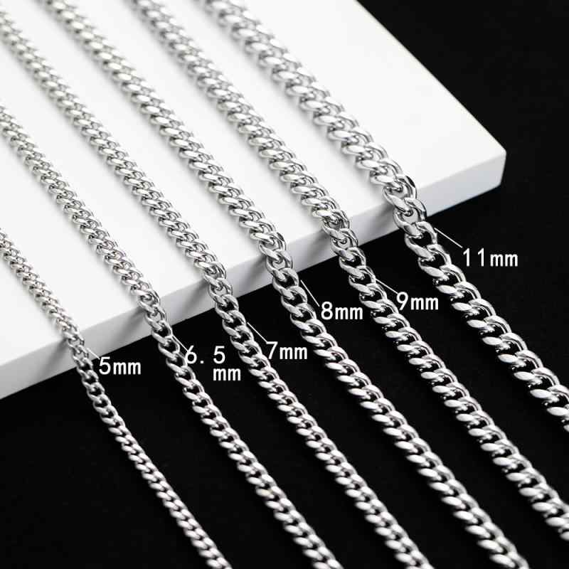 ネックレス メンズ チタン鋼 喜平 チェーン ステンレス パンク クール ロック HIPHOP ヒップホップ ストリート 5mm 65mm 7mm 8mm 9mm 11mm