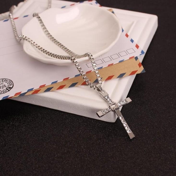 Accessories Supplies - ネックレス メンズ 男性用 クロス 十字架 ペンダント 合金 镶钻 シルバー シルバー ゴールド ゴールド 清新 韓版 韓国