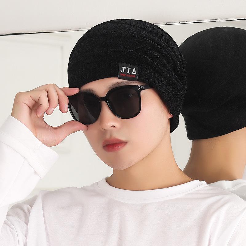 Cap, Hat - ニット帽 メンズ レディース 冬用 防寒 ビーニー 暖かい スキー スノボ アウトドア 自転車 バイク あったか 裏起毛 ケーブル編み ブルー ブラック ワインレッド コーヒー色(x2)