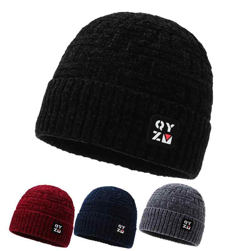 ニット帽 メンズ 男性用 裏起毛 シェニール ビーニー 秋冬 防寒 防風 暖かい 伸縮性 アウトドア 赤 青 ..
