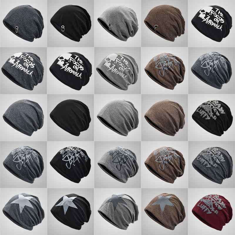 帽子 メンズ 秋冬 ニット帽 ビーニー 薄手 防寒 保温 暖かい 伸縮性 ストレッチ 睡眠 就寝用 浅グレー 深グレー 紺色 ブラック(x3)