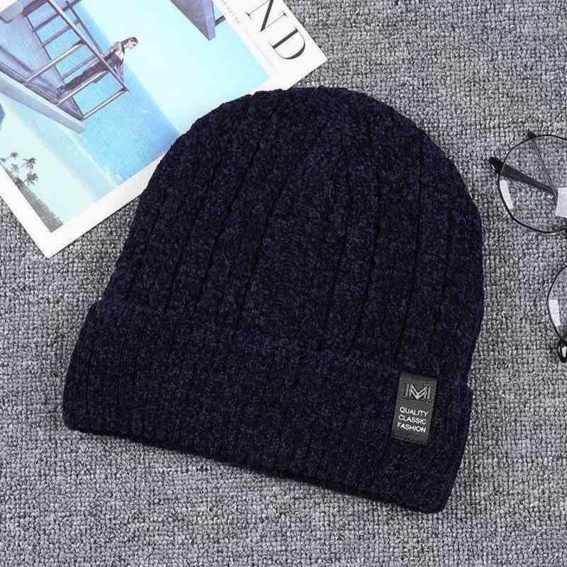ニット帽 メンズ 男性用 秋冬 防寒 暖かい 毛糸 ケーブル編み 無地 厚手 裏起毛 ビーニー ワッチキャップ ダークグレー ブラック ブルー コーヒー色 深紅色(x20)