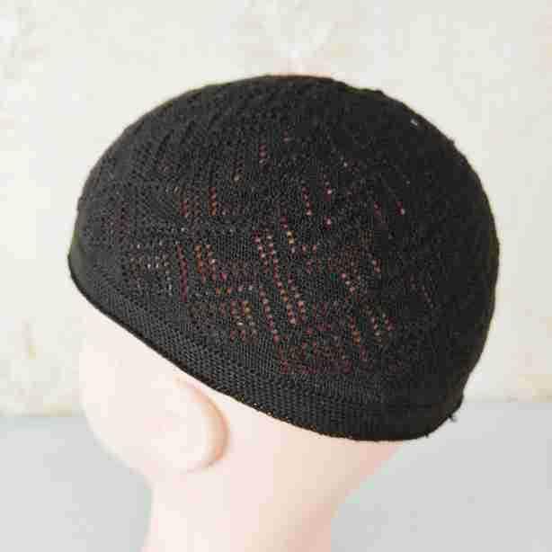 ニット帽 男性用 礼拝帽 イスラム帽子 薄手 通気性 ブラック グレー ブラウン ネイビー ホワイト 四季