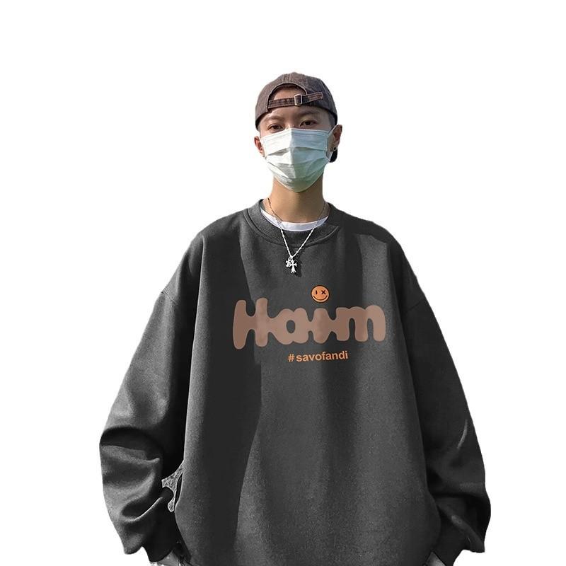 トレーナー メンズ 男性用 裏起毛 スウェット プルオーバー 長袖 Tシャツ ゆったり カジュアル ストリート 丸首トップス 秋冬 普段着 部屋着 ポリエステル
