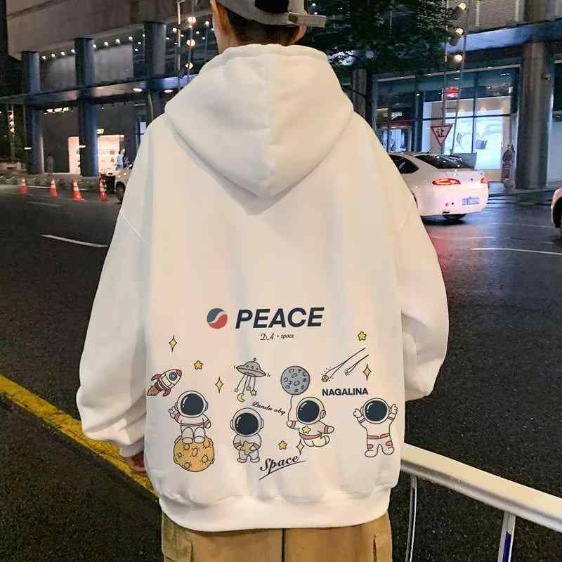 スウェット メンズ 秋物 春物 プルオーバー パーカー ロゴ プリント 長袖 裏起毛 ゆったり 大きめサイズ ドロップショルダー カジュア..