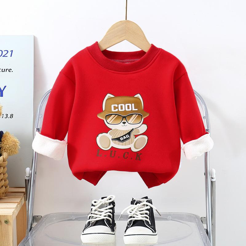 子供用スウェット 秋冬 キッズ 男の子 女の子 裏起毛 厚手 トップス トレーナー カットソー 長袖 普段..