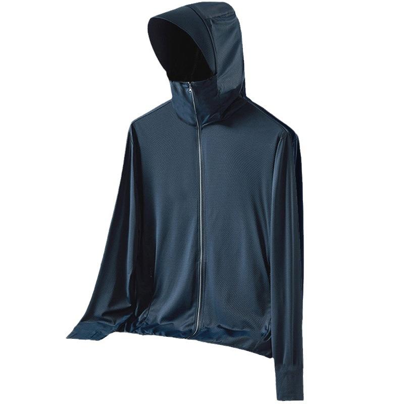 ジャケット メンズ 男性用 薄手 接触冷感 接触冷感 UVカット 紫外線対策 釣り アウトドア ウェア 撥水 速乾 通気性 スポーツ レジャー カジュアル 春夏 ポリエステル ホワイト グレー ブラック ネイビー ブルー