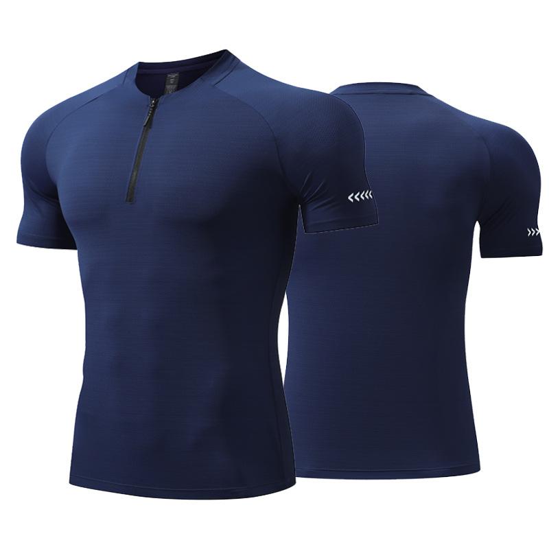 Tシャツ メンズ 男性用 アウトドア スポーツ 立襟 ハーフジップ 高弾性 通気性 吸湿速乾 半袖 黒 紺色 カーキ 赤 青 XS S M L XL 2XL 3XL 4XL 5XL・カテゴリ: Tシャツ・柄: 無地・対象年齢: 大人・対象: 男性・スタイル: スポーツ.カジュアル・ネックライン: スタンドカラー・袖丈: 半袖・素材: ナイロン.スパンデックス12%・用途: ランニング.フィットネス.卓球.テニス.バドミントン・カラー: ブラック.ダークブルー.アーミーグリーン.ブルー.レッド.ライトブルー・サイズ: XS.S.M.L.XL.2XL.3XL.4XL.5XL