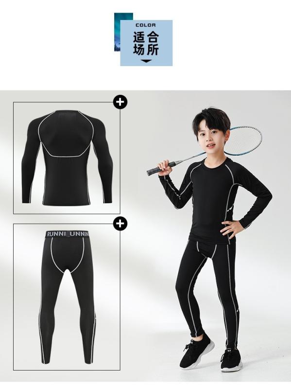 子供用スポーツウェア 上下セット 男児 体操服 トレーニングウェア サッカー バスケ 吸汗速乾 コンプレ..