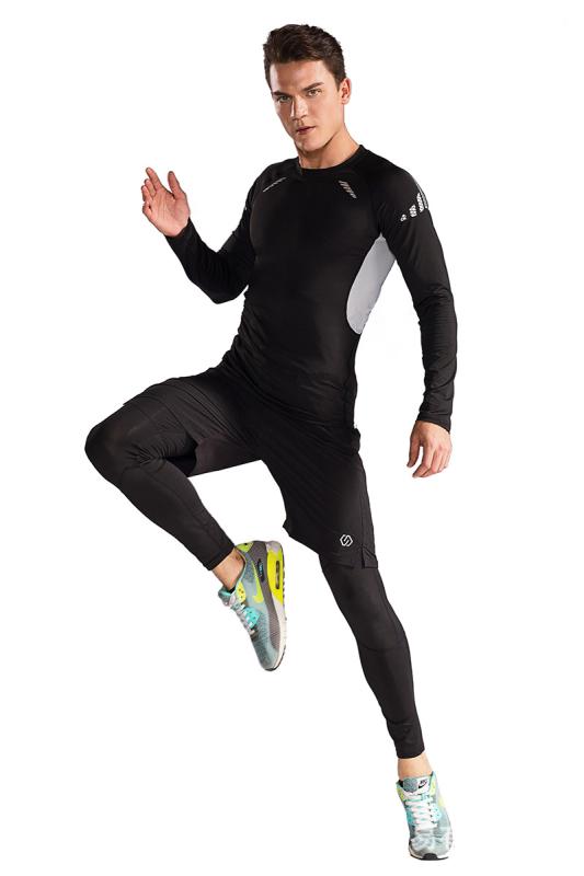スポーツウェア メンズ 男性用 長袖 速乾シャツ コンプレッションウェア トレーニングウェア アンダーウェア 通気性 ストレッチ 薄手 ランニング 黒 ブラック グリーン グレー 秋 夏・カテゴリ: 速乾シャツ・機能: 速乾・素材: 化学繊維混紡・柄: 無地・対象: メンズ・シーズン: 秋.夏・カラー: ブラックグリーン.ブラックグレー・サイズ: S.M.L.XL.XXL・用途: ランニング.フィットネス