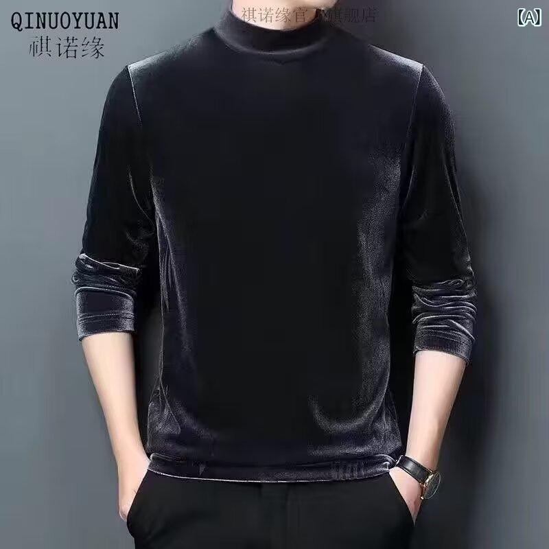 2個セットTシャツ 男性用 トップス 秋冬 ベルベット ポリエステル 長袖 無地 ゆったり 厚手 グレー ブラック ブルー ワインレッド・スタイル: ビジネス・柄: 無地・タイプ: プルオーバー・ネックライン: ラウンドネック・袖丈: 長袖・厚さ: 厚手・素材: ポリエステル・色: グレー, ブラック, ブルー, ワインレッド・サイズ: M, L, XL, XXL, XXXL, XXXXL, 5XL・対象: メンズ・カテゴリ: Tシャツ・重量: 約 約200g・素材詳細: ベルベット・-: 形態安定加工