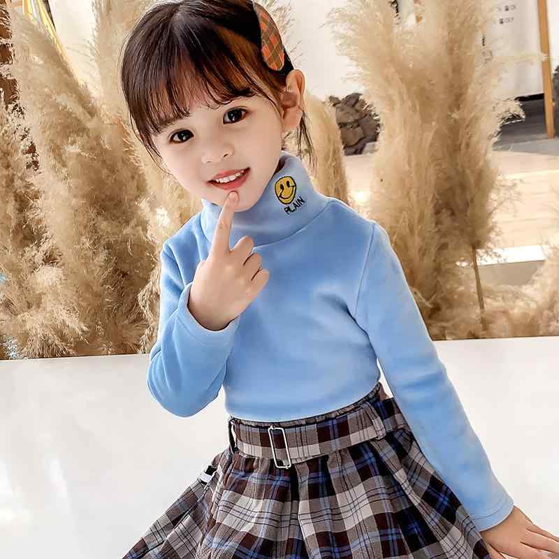カットソー キッズ 子供服 両面フリース ハイネック プルオーバー 男の子 女の子 幼児 園児 トップス 長袖 無地 かわいい 秋冬 あったか 80 90 100 110 120 130 140 150 160 黄色 黒 ピンク 霧霾藍 カーキ 墨绿色