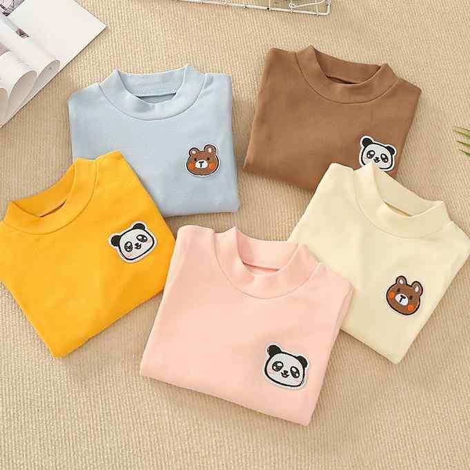Tシャツ キッズ 子供用 秋冬 長袖 暖かい 防寒 インナー トップス カットソー 男の子 女の子 幼児 80cm 90cm 100cm 110cm 120cm・等級: A類・生地: ドイツの绒・スタイル: 韓国版・対象: 子供・対象年齢: 1～3歳 (80～100cm)・カラー: 黄色.青.コーヒー色.ベージュ.ピンク・主な生地の成分: ポリエステル95%・対応身長: 80cm.90cm.100cm.110cm.120cm