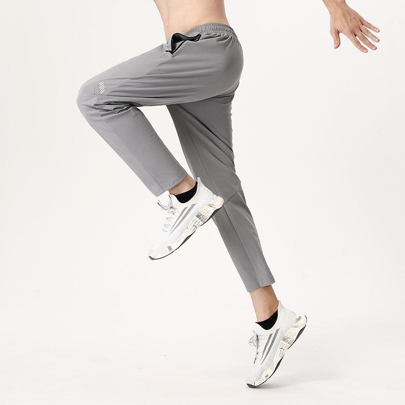 スポーツパンツ メンズ テーパードパンツ ストレッチ 登山パンツ アウトドアパンツ トレーニングパンツ ヨガパンツ ランニング 速乾 伸縮性 ポリエステル ブラック 紺色 カーキ グレー(4.0)