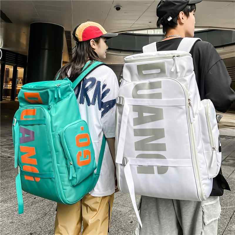 Carry Cases - 旅行バッグ 男性用 大容量 スポーツジム バッグ 36-55L 防水 多機能 軽量 撥水 乾湿分離 シューズ収納 耐摩耗性 ブラック ホワイト ブルーグリーン