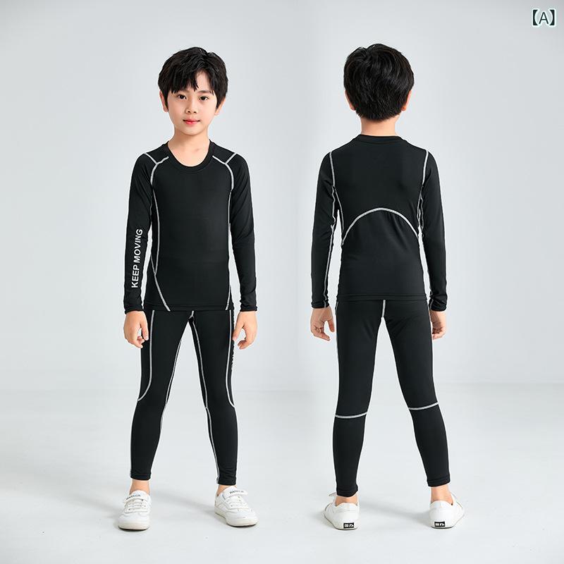 バスケットボールウェア 子供用 秋冬 加絨 厚手 スポーツウェア トレーニングウェ...
