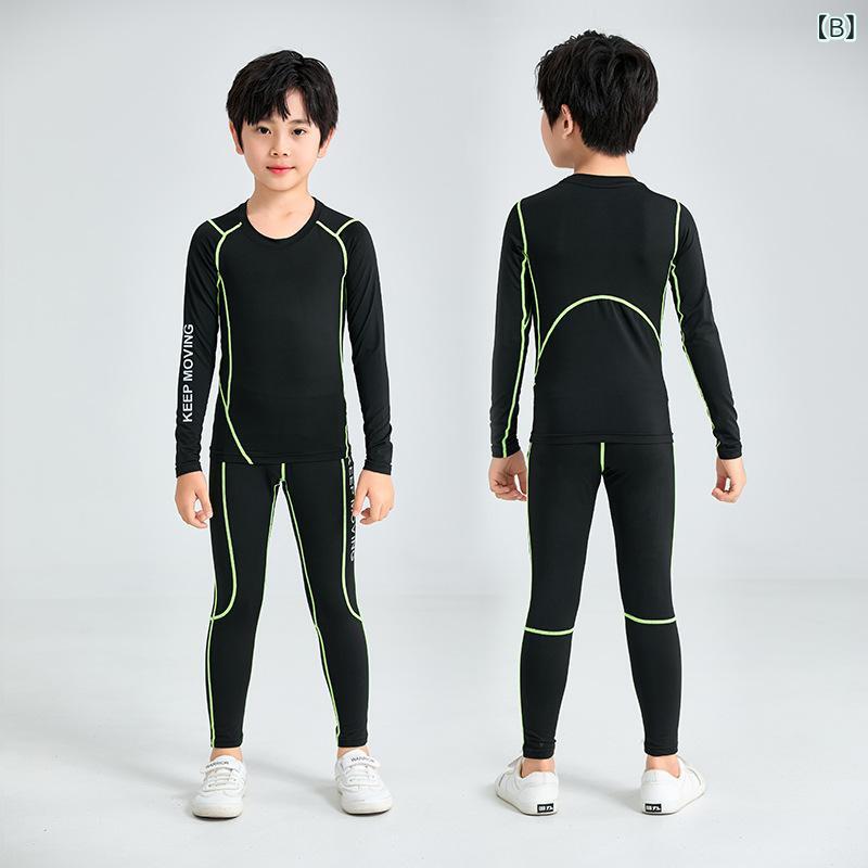 バスケットボールウェア 子供用 秋冬 加絨 厚手 スポーツウェア トレーニングウェ...