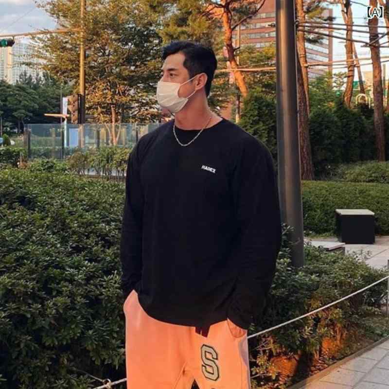 LINEAR shopのTシャツ メンズ 男性用 長袖 コットン 吸汗 ランニング トレーニング スポーツウェア トップス ルームウェア 普段使い 秋冬｜アングル2