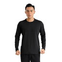 Tシャツ メンズ 男性用 長袖 トレーナー スウェット 運動 普段使い スポーツ ランニング ウェア ポリエステル 宝 ब्ल...