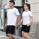 Tシャツ メンズ 男性用 トップス 接触冷感 快適 カジュアル 運動着 ランニング ウェア ジム トレーニング 半袖 無地 白 黒 赤 春夏