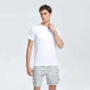 Tシャツ メンズ 男性用 スポーツ トレーニングウェア 速乾性 半袖 丸首 カットソー 無地 普段使い ランニング ジョギング 運動着 ポリエステル ブラック ...