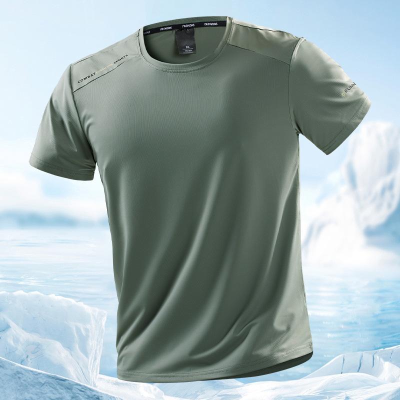 Tシャツ メンズ 男性用 スポーツウェア 速乾性 薄手 トレーニング ランニング 接触冷感 クルーネック 無地 軍緑 浅棕色 紺色 白 グレー・スタイル: スポーツカジュアル ・柄: 無地 ・フィット: ゆったり ・対象年齢: 成人 ・対象: メンズ ・種類: Tシャツ ・ネックライン: ラウンドネック ・袖丈: 半袖 ・素材: ナイロン85%.アイス ・厚さ: 薄手 ・ディテール: プリント ・カラー: アーミーグリーン.ライトブラウン.ネイビー.ホワイト.スモークグレー.ブラック ・サイズ: L.XL.2XL.3XL.4XL.5XL.6XL.7XL.8XL ・重さ: 約180g ・機能: 通気性.耐摩耗性.高弾性.高耐変色性