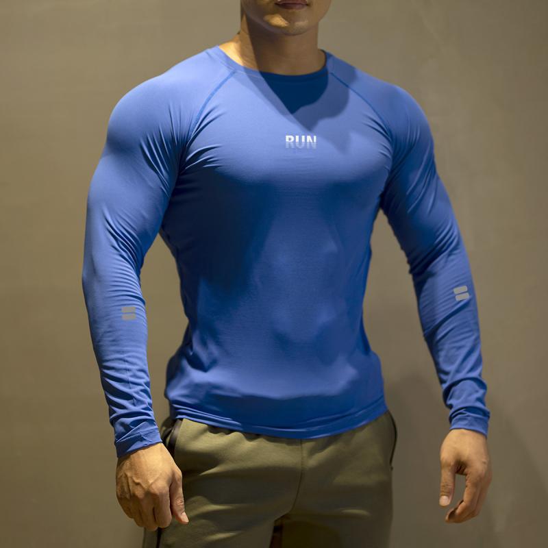 Tシャツ 男性用 高弾力 吸湿速乾 UVカット スポーツ ランニング 長袖 春秋 登山 ウェア ブルー 青 浅緑・カテゴリ: Tシャツ・柄: 無地・スタイル: スポーツ.カジュアル・ネックライン: ラウンドネック・袖丈: 長袖・対象: メンズ・素材: 化学繊維混紡・素材構成: ナイロン 90%・用途: ランニング.フィットネス.スポーツ.ハイキング.登山.キャンプ・カラー: ブルー.ライトグリーン・サイズ: M.L.XL.XXL