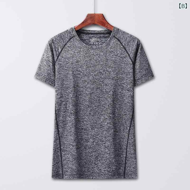 Tシャツ メンズ 男性用 春夏 半袖 接触冷感 吸湿速乾 スポーツ ウェア 大きいサイ...