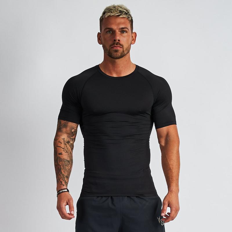 Tシャツ メンズ 男性用 スポーツウェア 高弾性 半袖 トップス 接触冷感 吸湿速乾 ...