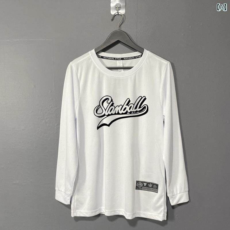 Tシャツ メンズ バスケットボール トレーニングウェア 長袖 スポーツウェア 吸湿速...