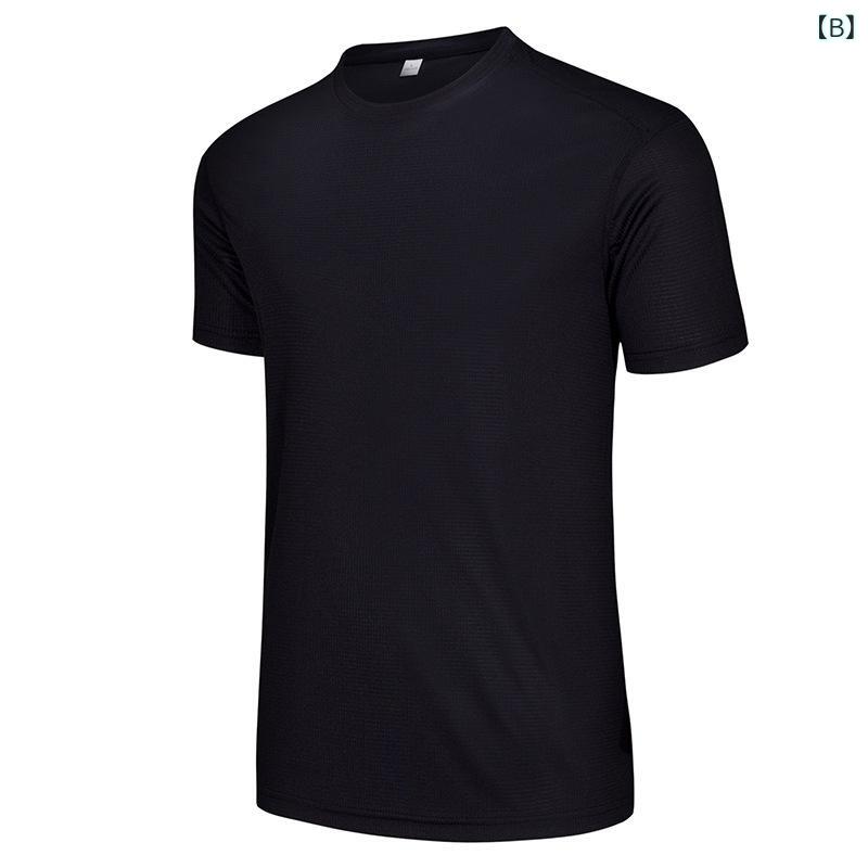 LINEAR shopのTシャツ 男性用 スポーツウェア メッシュ 通気性 ワークウェア 半袖 丸首 ポリエステル 速乾性 赤 黒 白 青 蛍光色 S M L XL XXL XXXL(x2)｜アングル3