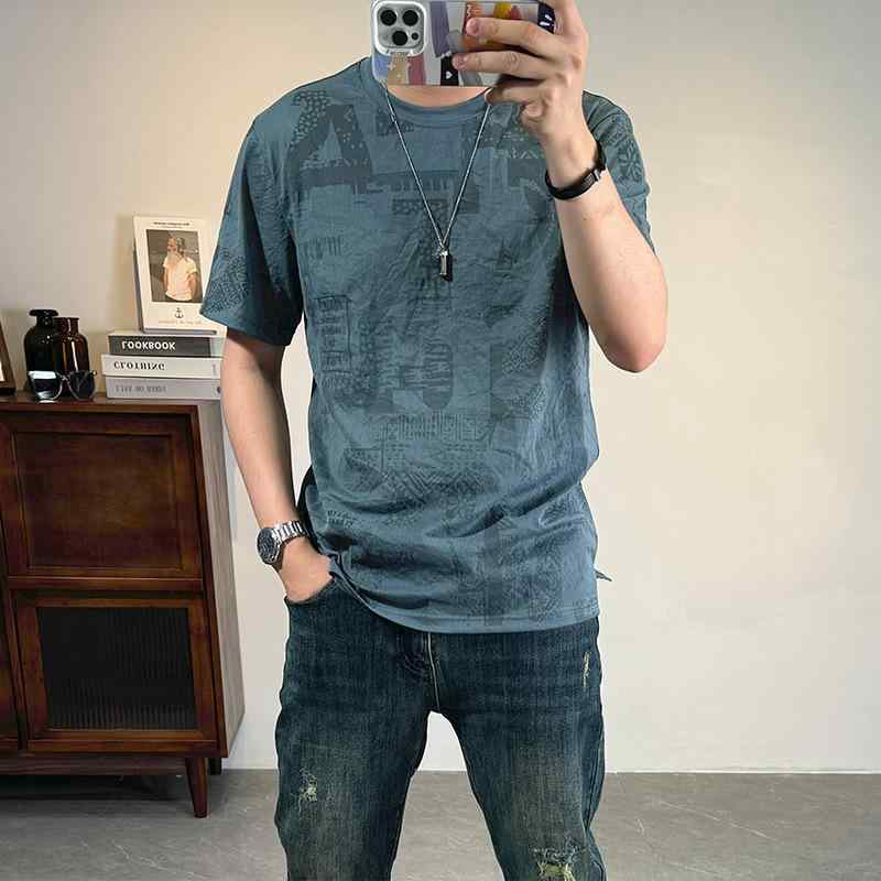 Tシャツ メンズ 男性用 ポリエステル プリント 修身 半袖 夏 接触冷感 クルーネック カットソー トップス 白 黒 カーキ・スタイル: ベーシック・素材: ポリエステル・対象: 若者・タイプ: プルオーバー・ネックライン: ラウンドネック・袖丈: 半袖・・柄: 文字・フィット: スリム・生地: 化学繊維混紡・主素材含有量: 91-95%・シーン: カジュアル・プリント・染色加工: あり・カラー: ホワイト.ブラック.カーキ・サイズ: M.L.XL.XXL.XXXL・袖タイプ: レギュラー・重さ: 約180-250g・対象年齢: 成人・性別: 男性・カテゴリ: Tシャツ