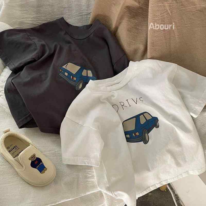 Tシャツ キッズ 男の子 半袖 コットン 車柄 プリント カットソー トップス インナー 吸湿性 通気性 80cm 90cm 100cm 110cm 120cm 130cm 140cm 150cm