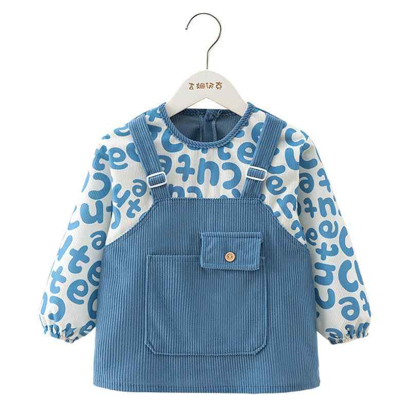 子供用エプロン 春秋 防水 防汚 食事用 かわいい 男の子 女の子 80 90 100cm