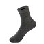 靴下 メンズ 男性用 中筒ソックス コットン 綿 柔らか 伸縮性 通気性 リブ 無地 黒 白 グレー オールシ..