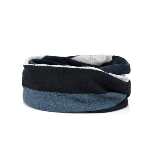 ネックウォーマー 男性用 ニット帽 ビーニー 秋冬 防寒 伸縮性 普段使い スヌード 拼接 暗灰藍 无忧藍 风情藍