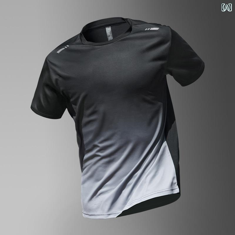 Tシャツ メンズ 男性用 薄手 スポーツウェア 接触冷感 ポリエステル 吸湿速乾 トレーニング ランニング 半袖トップス 幾何学模様 黒 ブラック グレー・スタイル: スポーツ・主な素材: ポリエステル・柄: ストライプ.プリント.幾何学模様・フィット: ゆったり・対象: 若者・タイプ: プルオーバー・ネックライン: ラウンドネック・袖丈: 半袖・厚さ: 薄手・生地: ポリエステル・主な生地情報を削除してください。→ 成分含有量: 91-95%・シーン: カジュアル・ディテール: プリント・袖のタイプ: レギュラー・重量: 約 約180g・機能: 速乾.通気性・対象年齢: 成人・対象性別: 男性・カテゴリ: Tシャツ.タンクトップ・カラー: 黒/グレー.黒/緑.グレー.黒・サイズ: M.L.XL.2XL.3XL.4XL.5XL