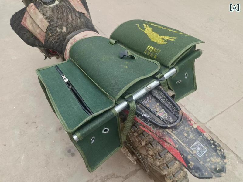 バイク用 バッグ サイド ポスト 電動 車用 後部 座席用 テールバッグ ツール キャンバスショルダーバッ..