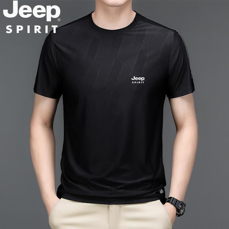 Rakuten - Tシャツ メンズ 男性用 半袖 トップス 接触冷感 吸湿速乾 ストレッチ 普段使い スポーツ アウトドア ポリエステル ブラック ホワイト グレー オレンジ レッド グリーン ブルー