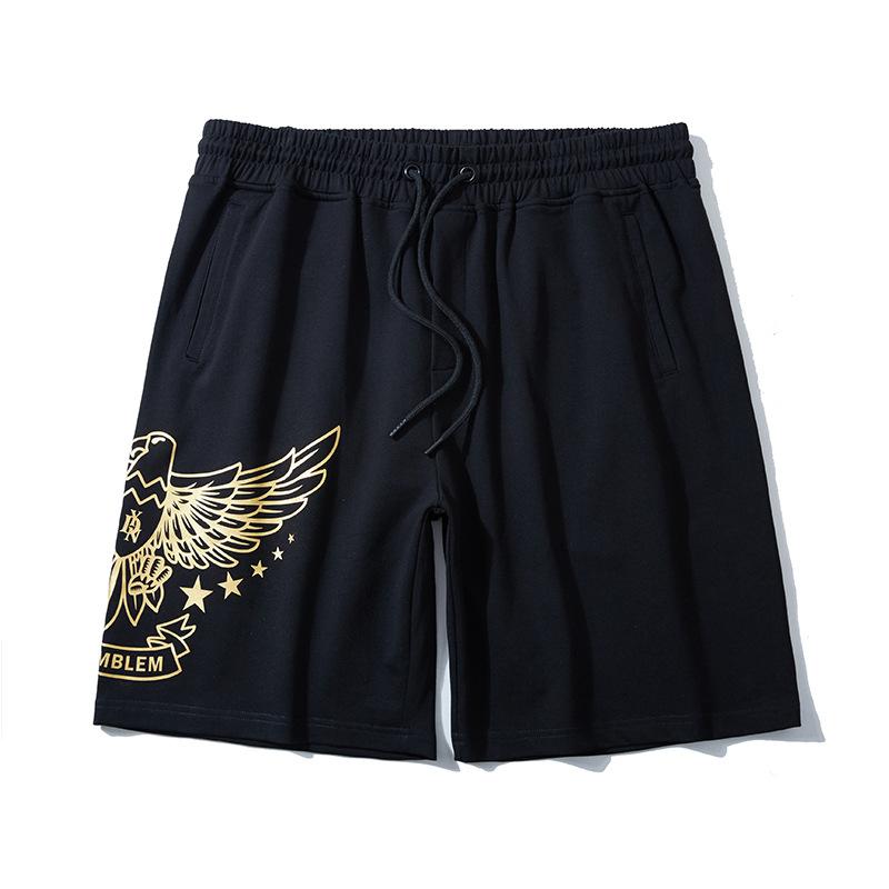 パンツ 男性用 大きいサイズ ハーフパンツ ゆったり 普段使い スポーツ ストリート系 コットン 黒(x2)(4)