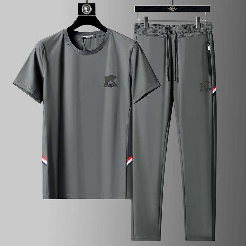 Tシャツ メンズ 半袖 セットアップ 接触冷感 スポーツウェア 薄手 5分袖 ズボン 部屋着 ルームウェア 男性用 普段使い 接触冷感 ブラック グレー カーキ・カテゴリ: メンズカジュアルセットアップ・・厚さ: 薄手・パンツ丈: 長ズボン・袖丈: 五分袖/七分袖・フード: なし・・シーン: カジュアル・カラー: ブラックセット.グレーセット.カーキセット・サイズ: M.L.XL.2XL.3XL.4XL.5XL