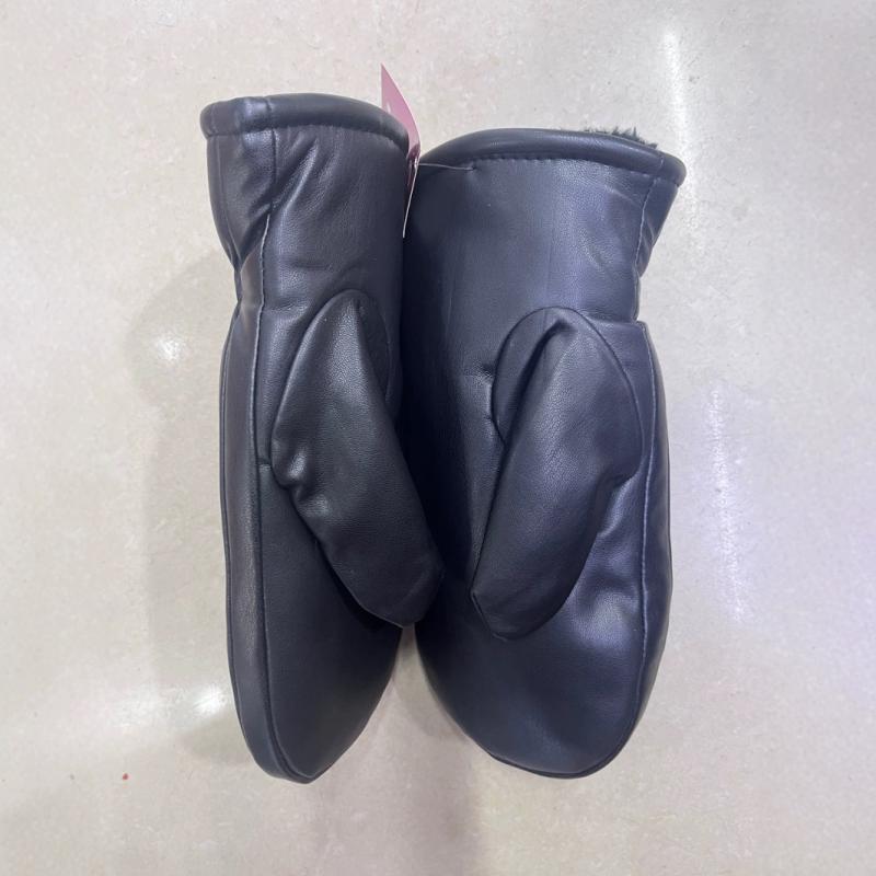 手袋 防寒 男性用 女性用 防風 レザー グローブ 裏起毛 あったか バイク 自転車 通勤 通学 秋冬(4)