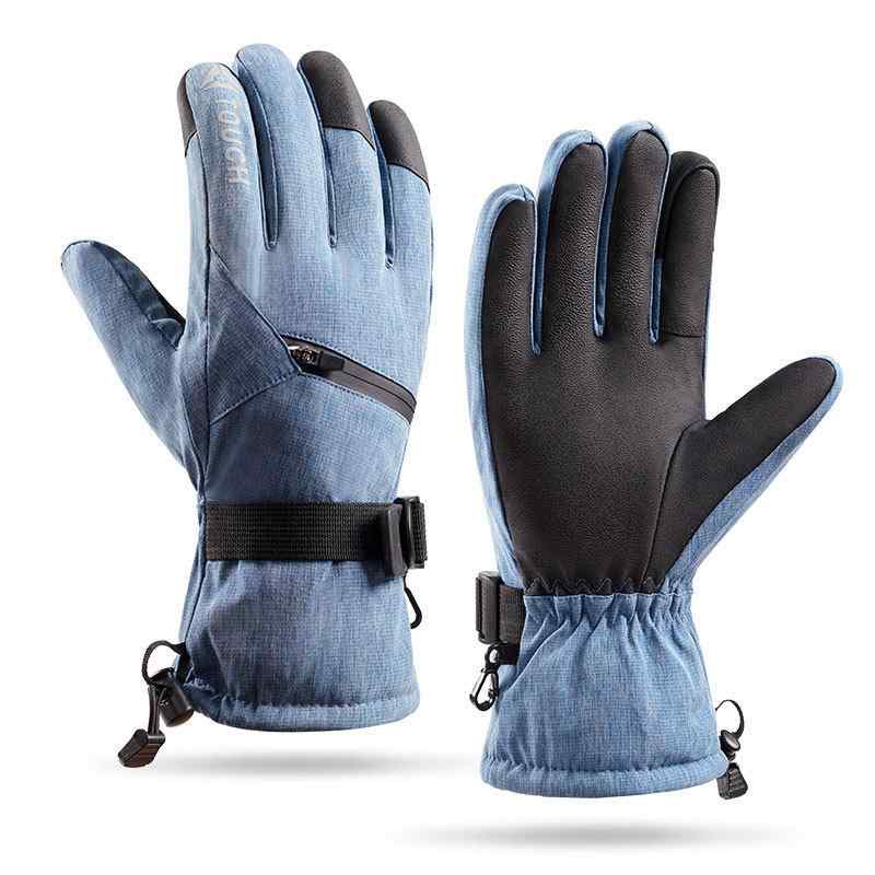 手袋 防寒グローブ 防水 防風 滑雪手套 レディース メンズ 登山用グローブ バイクグローブ スマートフォン対応(x2)