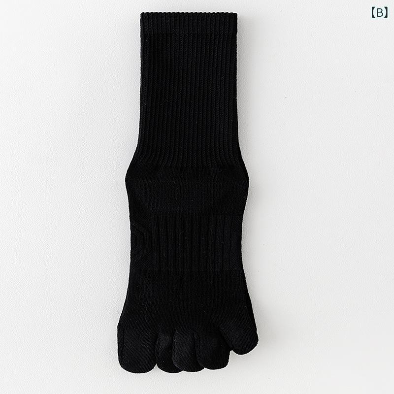 靴下 メンズ 男性用 5本指ソックス コットン 混紡 四季 防臭 吸汗 通気性 スポーツ カジュアル 普段使い
