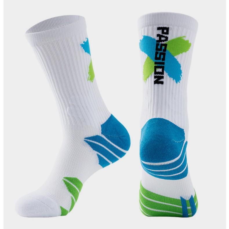 靴下 男性用 バスケットボール ソックス パイル地 ハイソックス スポーツ ランニング 厚手 防臭 滑り止め 吸汗 24-27cm