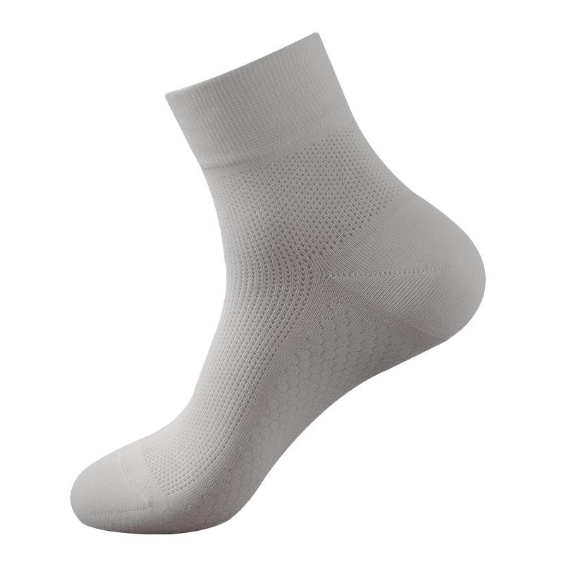靴下 メンズ 男性用 秋冬用 ショートソックス コットン 防臭 メッシュ 通気性 スポーツ 7足 薄手 黒 白 グレー 普段使い