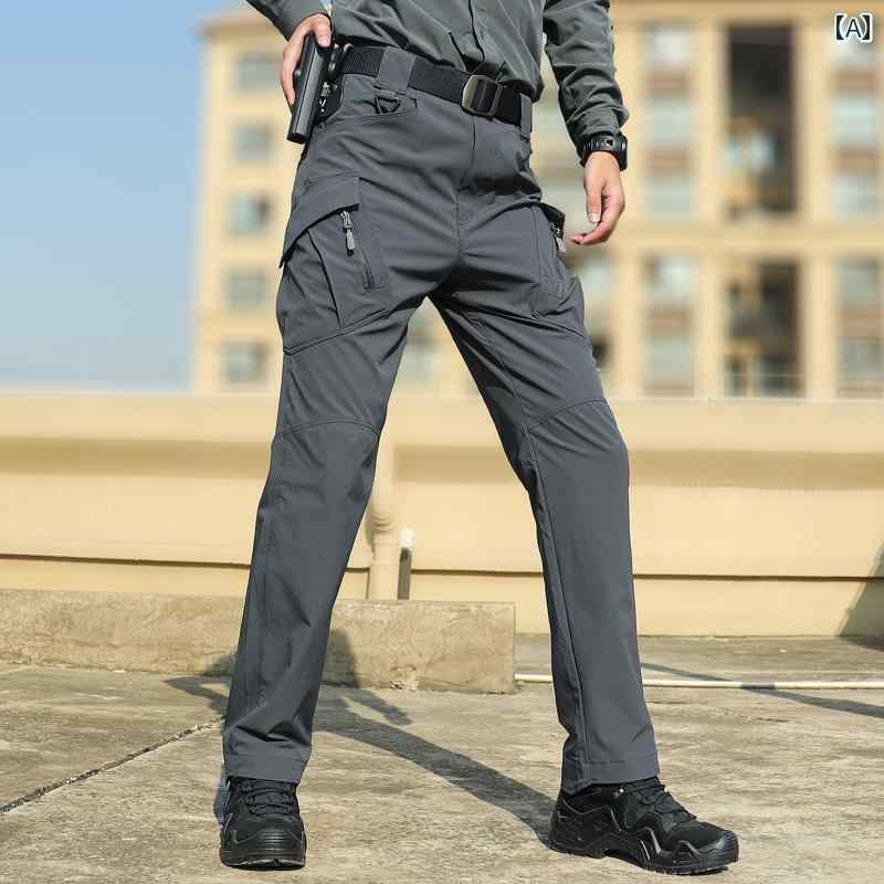 夏用 薄手 アウトドア 速乾 タクティカル パンツ メンズ ミリタリーファン 登山 ハイキング 戦闘 トレ..