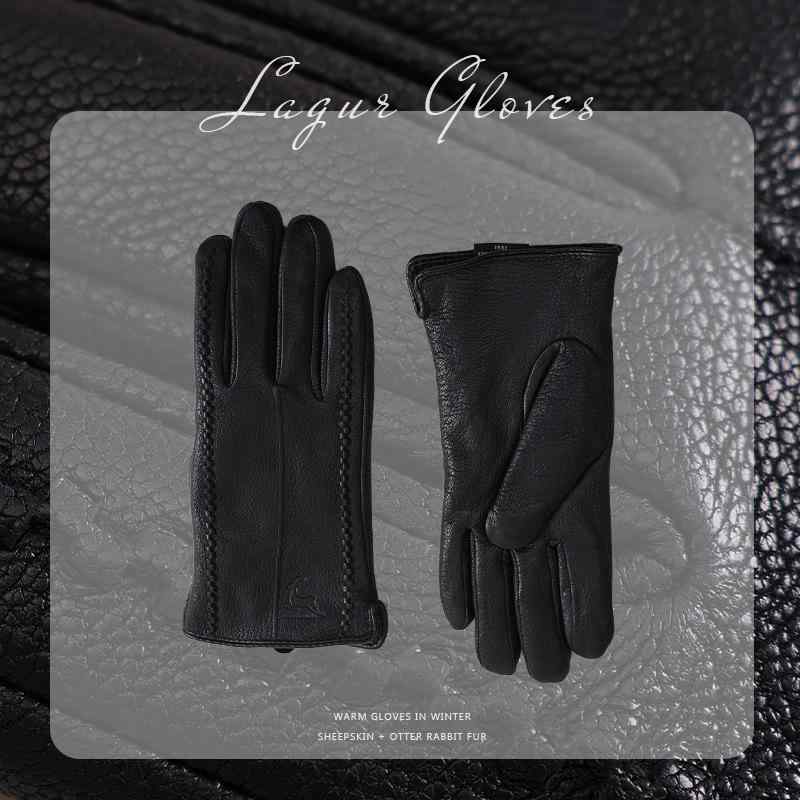 手袋 レディース 男性用 5A 小羊革 グローブ 秋冬 防水 防風 寒さ対策 極暖 裏起毛 アウトドア バイク 自転車(x2)